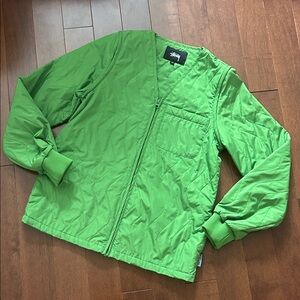 Stussy Vibrant Green Puffer Jacket